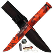 HK-690 4.25 Inch Blade Survival Knife with Nylon Sheath