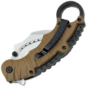 US Marines A1019 Half Serrated Edge Folding Blade Knife