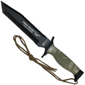 MTech USA Tanto Blade Fixed Knife w/ Sheath