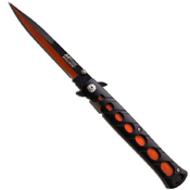 MTech USA 5 Closed All Two Tone Black Orange Blade Folding Knife