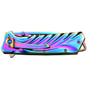 MTech USA Stainless Steel Rainbow Folding Knife