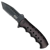 MTech USA Black Handle & Tanto Blade 5 Folding Knife