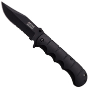 MTech USA A895BS Half Serrated Edge Folding Blade Knife