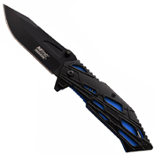MTech USA A956 Black Finish Clip-Point Blade Folding Knife