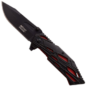 MTech USA A956 Black Finish Clip-Point Blade Folding Knife