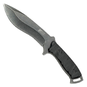 MTech USA Xtreme Black Carved G10 Handle Fixed Knife