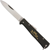Otter-Messer Mercator Black Cat Metal Handle Folding Knife