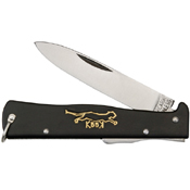 Otter-Messer Mercator Black Cat Metal Handle Folding Knife