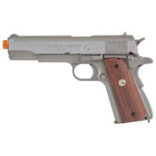 MK IV Colt Series 70 Silver W/ Wood Grip GBB Airsoft gun