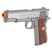 MK IV Colt Series 70 Silver W/ Wood Grip GBB Airsoft gun