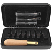 Schrade Uncle Henry 22UH Deluxe 65Mn Steel Blade Wood Carving Set