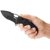 SOG Kiku XR Black Finished Blade Folding Knife