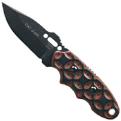 TOPS CAT 200H-02 Red and Black G-10 Handle Fixed Knife