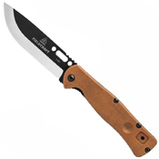 TOPS Fieldcraft Canvas Micarta Handle Folding Blade Knife