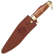 USMC Stacked Leather Handle Kukri Knife - Wholesale