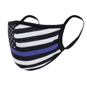Blue Line Flag Design Reusable 3-Layer Face Mask