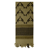 Tactical Desert Keffiyeh Scarf  Crossed Rifles